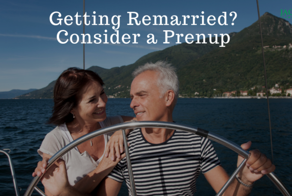 Getting remarried  Consider a prenup